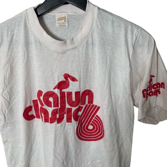 VTG Cajun Classic Louisiana Basebal Shirt USA Medium - Picture 2 of 4